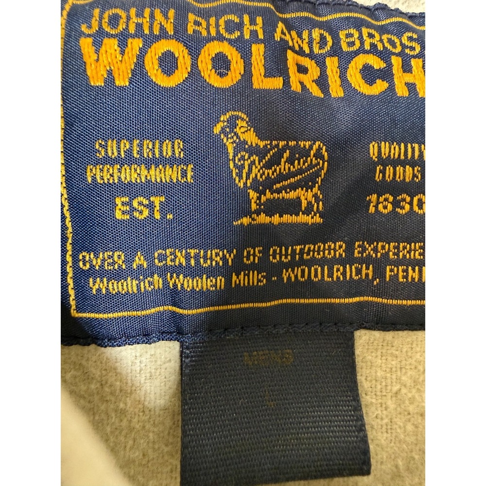 Vtg Woolrich Bear Forest Aztec Western Shirt Men's L Button Front Outdoors 90s - Picture 4 of 7